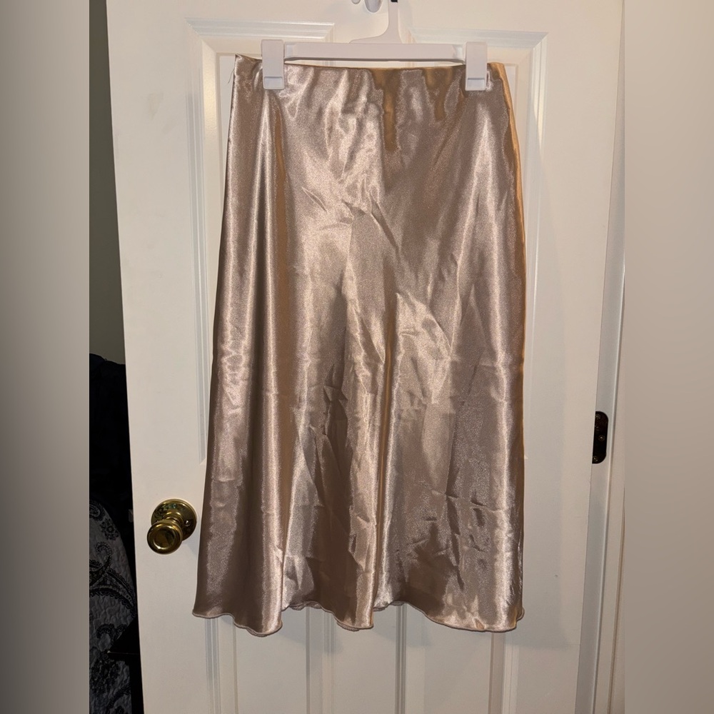 Gold Midi Skirt Size M